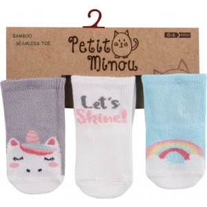 Petit Minou Kız Bebek 3'lü Unıcorn Soket