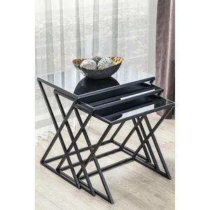 Metal Zigon Sehpa, 3 Lü Zigon Sehpa