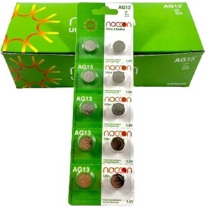AG13, V13GA, G13A, 13GA, PX76A, PX675A, 157, GPA76, KA76, Ka, L1154, LR1154, A76 Düğme Pil 10LU Ambalaj
