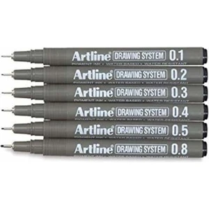 Teknik Çizim Kalemi  6'ı Set