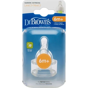 Dr. Brown's 3. Seviye Dar Ağız 2'li Silikon Biberon Emziği Db 332