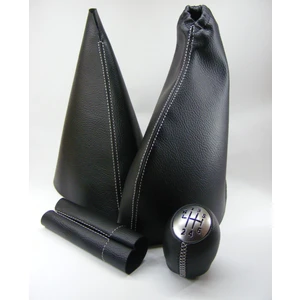 Renault Fluence / Megane 3 Vites Topuzu, El Freni ve Vites Körüğü, El Freni Kolu Derisi (6 Ileri-Siyah)