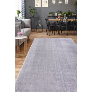 Dijidekor Açık Gri Post Dokuma Halı Peluş Yumuşacık Kaymaz Antibakteriyel 100X450