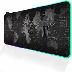 Rgb 14 Işık Modlu Kaymaz Tabanlı Kauçuk Kumaş Mouse Pad 300*800