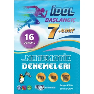 İdol Yayınları 7.Sınıf Matematik Başlangıç Denemesi (16 Sarmal Deneme)