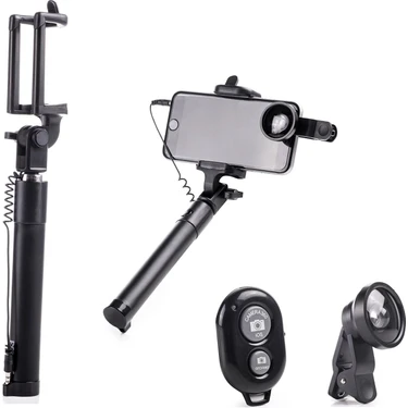 Preo My Photo 3'lü Kablosuz Selfie Stick Set