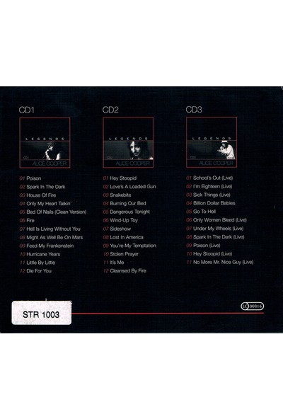 Sony Music Alice Cooper – Legends (3 Cd)