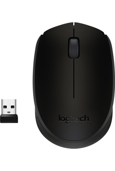 Logitech M171 USB Alıcılı Kablosuz Kompakt Siyah Mouse
