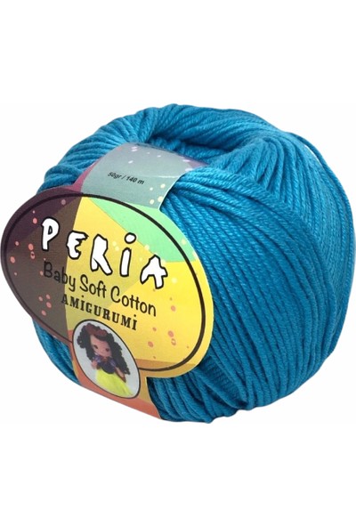 Peria Baby Soft 14 Gök Mavi- Amigurumi Punch Ipi