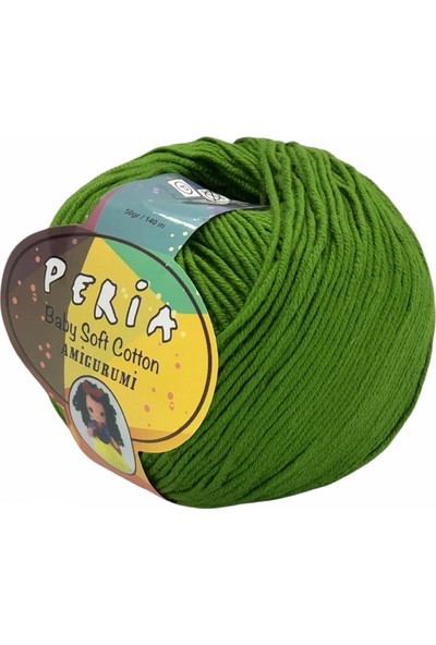 Peria Baby Soft 25 Yeşil - Amigurumi Punch Ipi