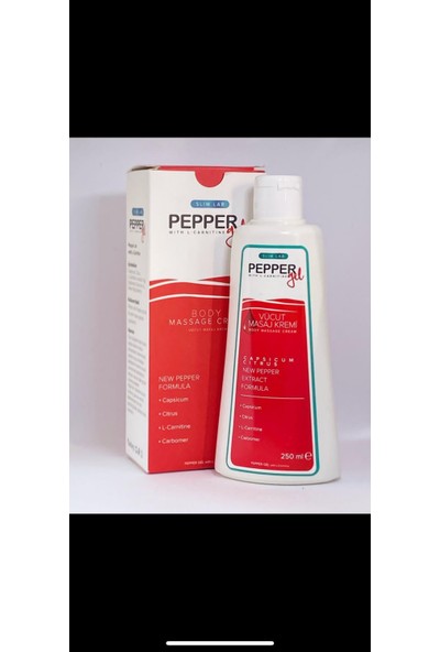 Pepper Gel Vücut Masaj Kremi Slim Lab