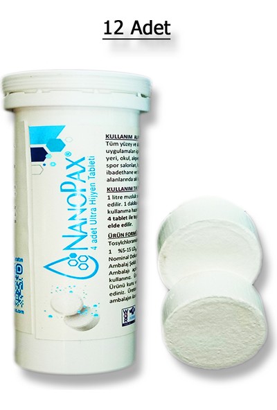 Nanopax 12 Kutu (2 Tabletli Tüp)