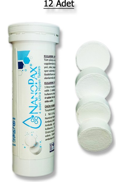 Nanopax 12 Kutu (4 Tabletli Tüp)