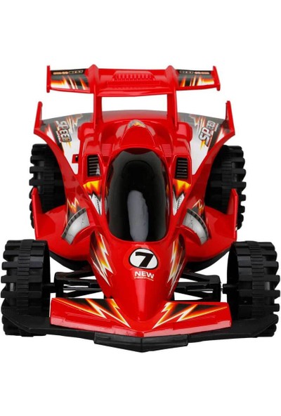Sesli ve Işıklı 3D Buggy Sürtmeli Araba - Kırmızı