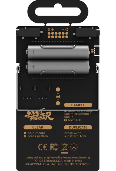 Teenage Engineering Pocket Operator PO-133 Street Fighter | Capcon Drum Machine & Sampler
