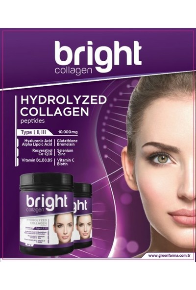 Bright Kollajen Collagen Tip 1, 2, 3 ve Güçlü Ekler