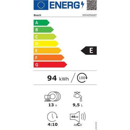 SMI4IMS60T 6 Programlı Ankastre Bulaşık Makinesi