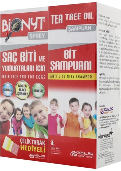 Sprey 100 ml + Bionyt Tea Tree Oil Şampuan 100 ml Kofre