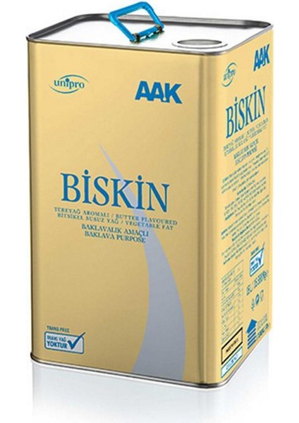 Biskin Tereyağ Aromalı Baklavalık Yağ 18 Lt