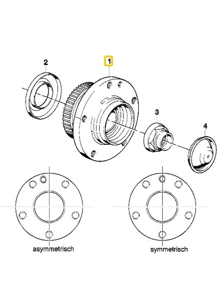 Bmw E31 E32 Uyumlu E34 Ön Tekerlek Poryası Simetrik 31221139345