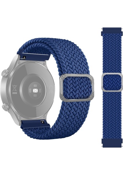 puluz Samsung Galaxy Gear S3 Için Naylon Örgülü Kordonlu Saat Mavi