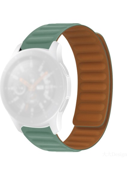 puluz Samsung Galaxy Gear 2 Neo R381 Için Silikon Manyetik Kayış Çam Iğnesi Yeşili