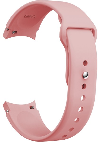 puluz Samsung Galaxy Watch4 4044Mm Silikon Kordonlu Saat Için Pembe Gül