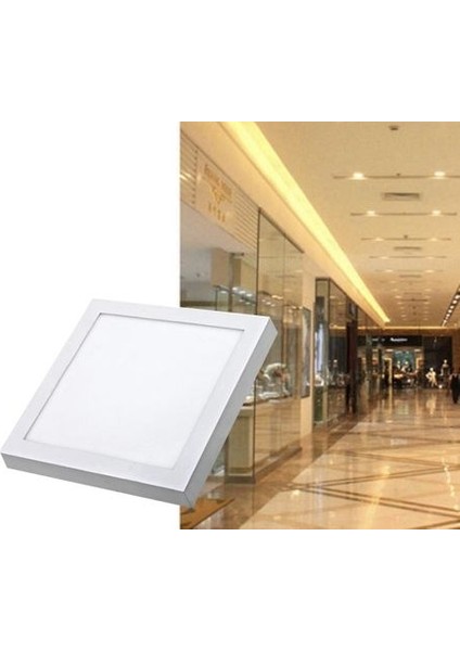 25W Sıva Üstü Kare LED Armatür CT-5272 Beyaz Işık