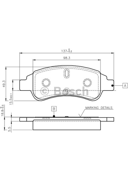 0986TB2408-0986494027 Ön Balata P206-P207-P307-PARTNER-BERLINGO-ARKA Disk Balata Ducato-Boxer 07 C2-