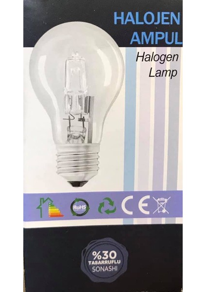 Halojen Ampul E27 100WATT (70W=100W )Tasarruflu Lamba