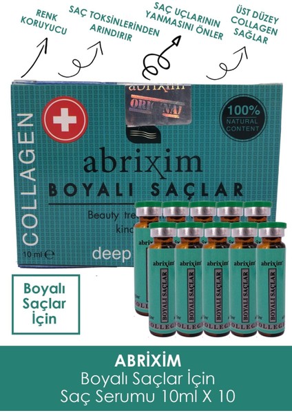 Boyalı Saçlar Için Collagen Serum 10x10 Ml