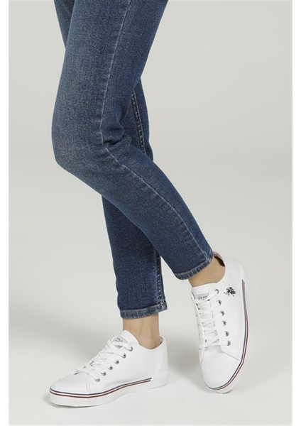 Penelope Beyaz Kadın Günlük Spor Ayakkabı Deri V6