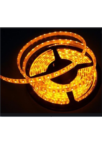 Dış Mekan Silikonlu Amber Renk Şerit LED CT-4492