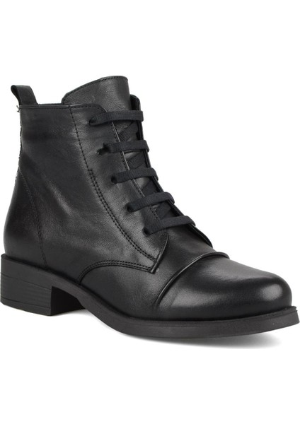 Günlük Kadın Bot Siyah Naturel Deri modelleri