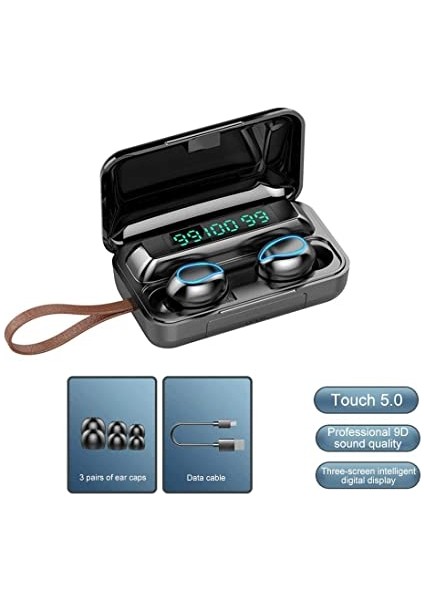 Inovaxis Tws Bluetooth Kulaklık 2000 Mah Powerbankli Su Geçirmez Sporcu Kulaklığı