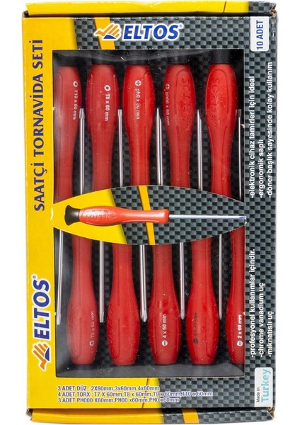 Saatçi Tornavida Seti 10 Pcs