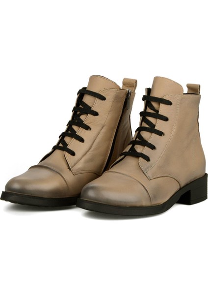 Günlük Kadın Bot Bej Naturel Deri fiyatları