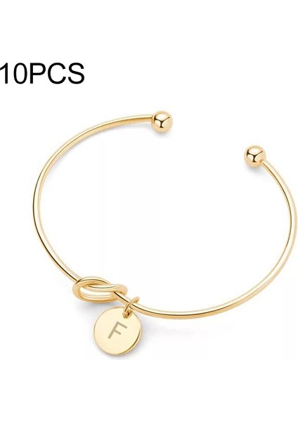 10'lu F Zincir Charm Bileklik (Yurt Dışından)