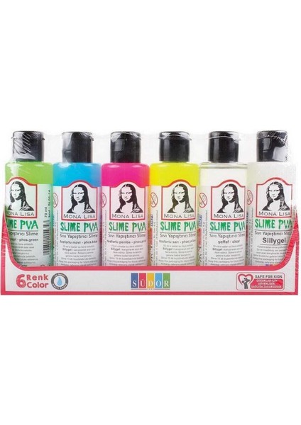 Mona Lisa Slime Jeli 70 ml 6`lı