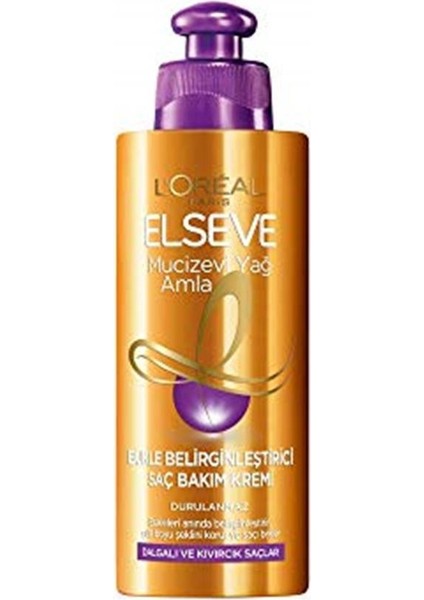 Loreal Paris L'oréal Paris Elseve Mucizevi Amla Yağı Bukle Belirginleştirici Saç Bakım Kremi 1 Paket (1