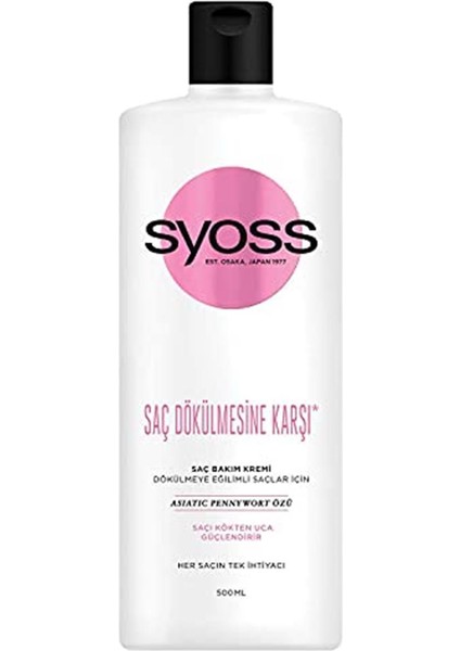 Saç Dökülmesine Karşi Saç Kremi 500 ml 1 Paket (1 x 500 Ml) Saç Kremi