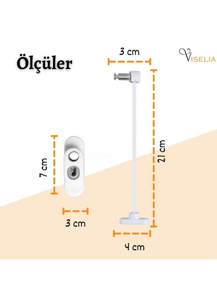 Gri Pencere Kilidi 4 Adet Halatlı Çocuk Güvenlik Emniyet Hırsız Pimapen Pvc Kapı Bebek Kilidi