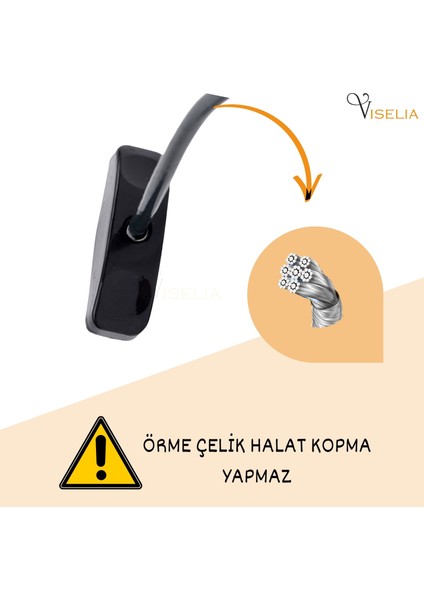 Siyah Pencere Kilidi 10 Adet Halatlı Çocuk Güvenlik Emniyet Hırsız Pimapen Pvc Kapı Bebek Kilidi
