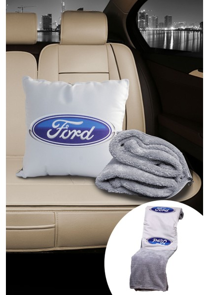 Ford Baskılı Opsiyonel Battaniyeli Yastık