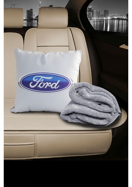 Ford Baskılı Opsiyonel Battaniyeli Yastık fırsatları