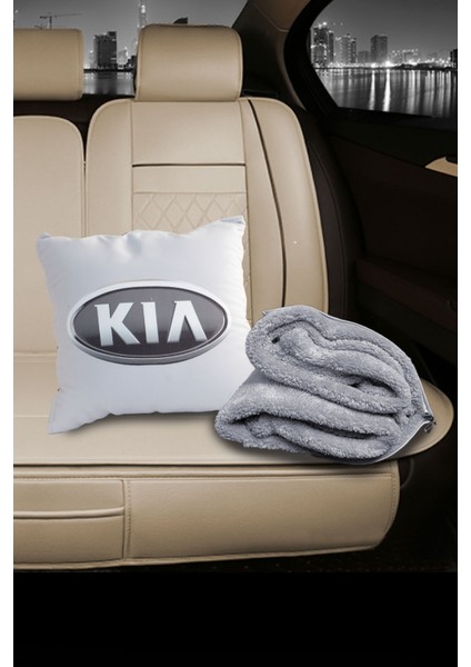 Kia Baskılı Opsiyonel Battaniyeli Yastık fırsatları