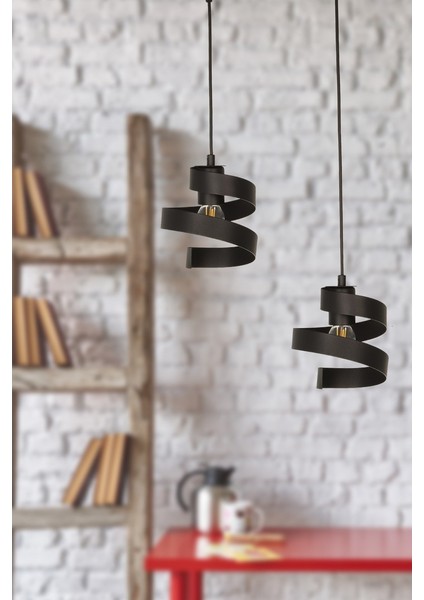 Yargı 2’li Tepsili Avize Siyah