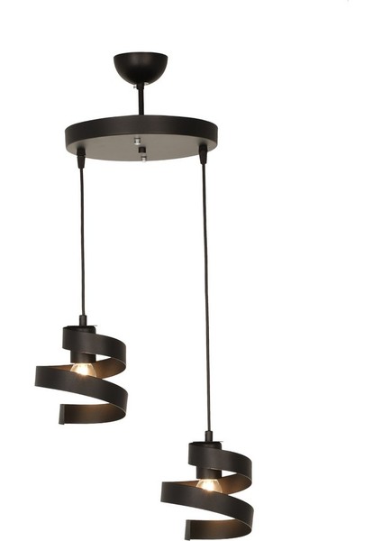 Yargı 2’li Tepsili Avize Siyah fiyatları