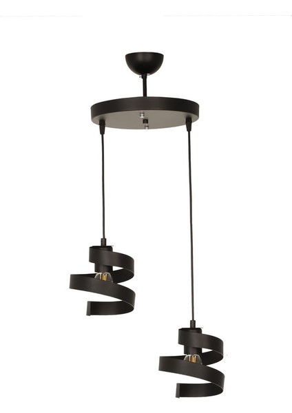 Yargı 2’li Tepsili Avize Siyah modelleri