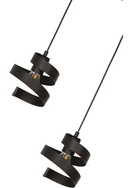 Yargı 2’li Tepsili Avize Siyah fırsatları